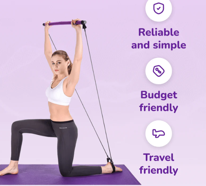 Ouabahas™-FlexiFit : Barre de Pilates Multifonctionnelle