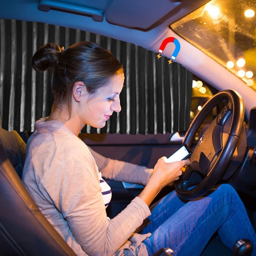 Ouabahas™ - LuxeShade Magnetic : Élégance et Protection Instantanées pour Votre Voiture