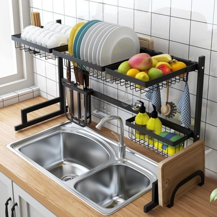 Ouabahas™ - AquaRack Pro : L'Égouttoir Élégant pour une Cuisine Toujours Organisée