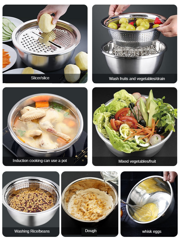 Ouabahas™ - ChefPro 3-en-1 : Ustensile Multifonction de Cuisine