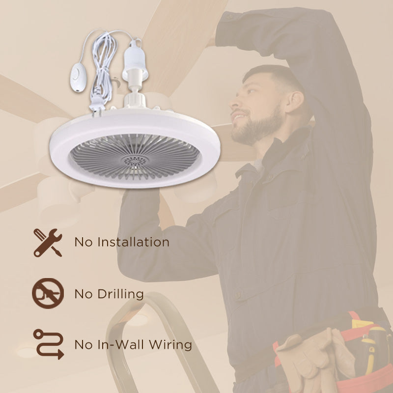 Ouabahas™ - Ventilateur Plafond Lumière 360° Rotatif