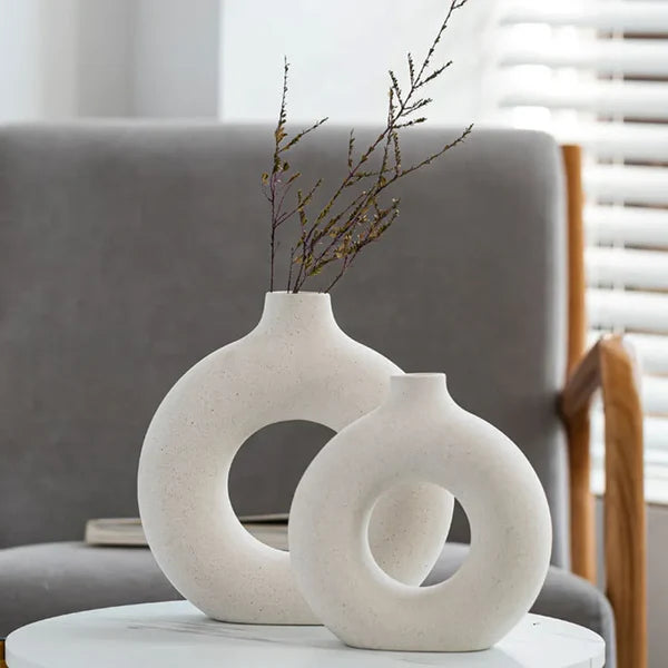 Ouabahas™ - AuraDonut : Le Vase Sculptural qui Sublime Votre Décor